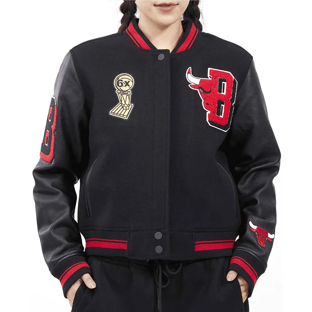 Chicago Bulls Mashup 6X Varsity Jacket