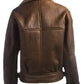 Brown B3 Shearling Leather Jacket