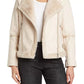 Ivory Fur Shearling Leather Jacket