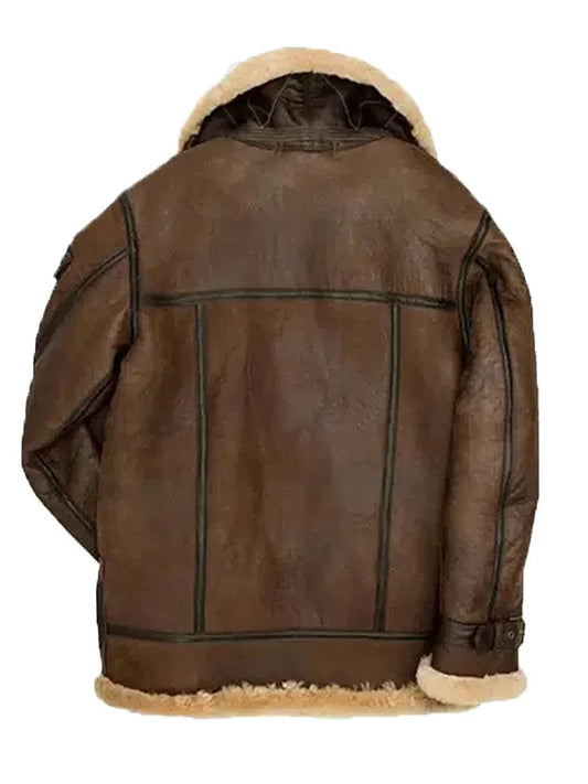 Mens B3 Aviator Shearling Leather Jacket