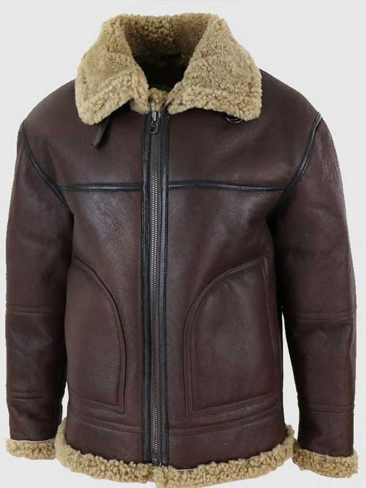 Men’s B3 Genuine Leather Shearling Jacket