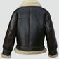 Mens Black Shearling B3 Flying Leather Jacket