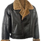 Mens Black Sheepskin Leather Jacket