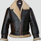 Mens Black Shearling B3 Flying Leather Jacket