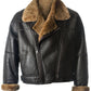 Mens Black Sheepskin Leather Jacket