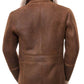 Men’s Sheepskin Brown Leather Shearling Coat