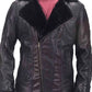 Mens Furcliff Double Face Leather Shearling Coat