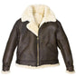 Mens B3 Bomber Aviator WWII Shearling Sheepskin Leather Jacket