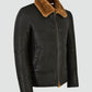 Mens Traditional Shearling Leather Jacket