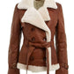 Women’s Shearling Brown Jacket