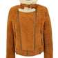 Women's Genuine Sheepskin Shearling Leather Jacket