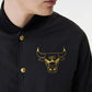 Black Chicago Bulls Team Script Bomber Jacket