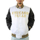 Chicago Bulls Black and White Satin Jacket