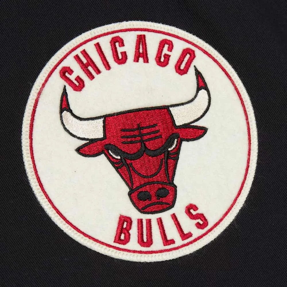 Chicago Bulls Black Cotton Twill Jacket