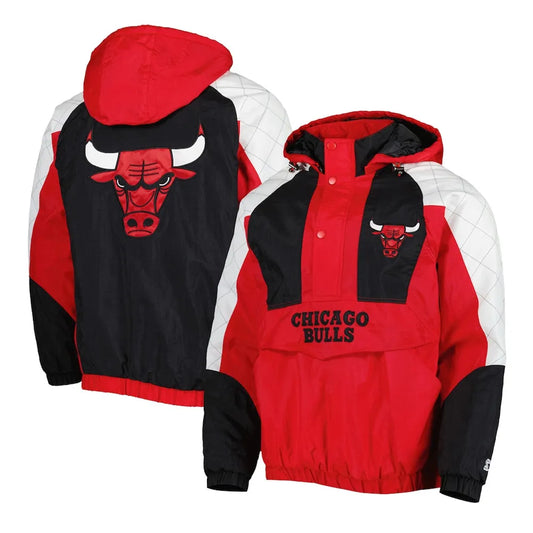 Chicago Bulls Body Check Half-Zip Hooded Jacket