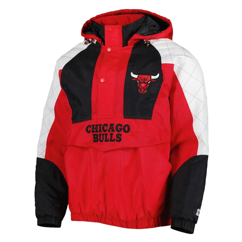 Chicago Bulls Body Check Half-Zip Hooded Jacket