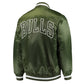 Chicago Bulls Forest Green Satin Jacket