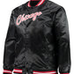 Chicago Bulls Hardwood Classics Raglan Satin Black Jacket