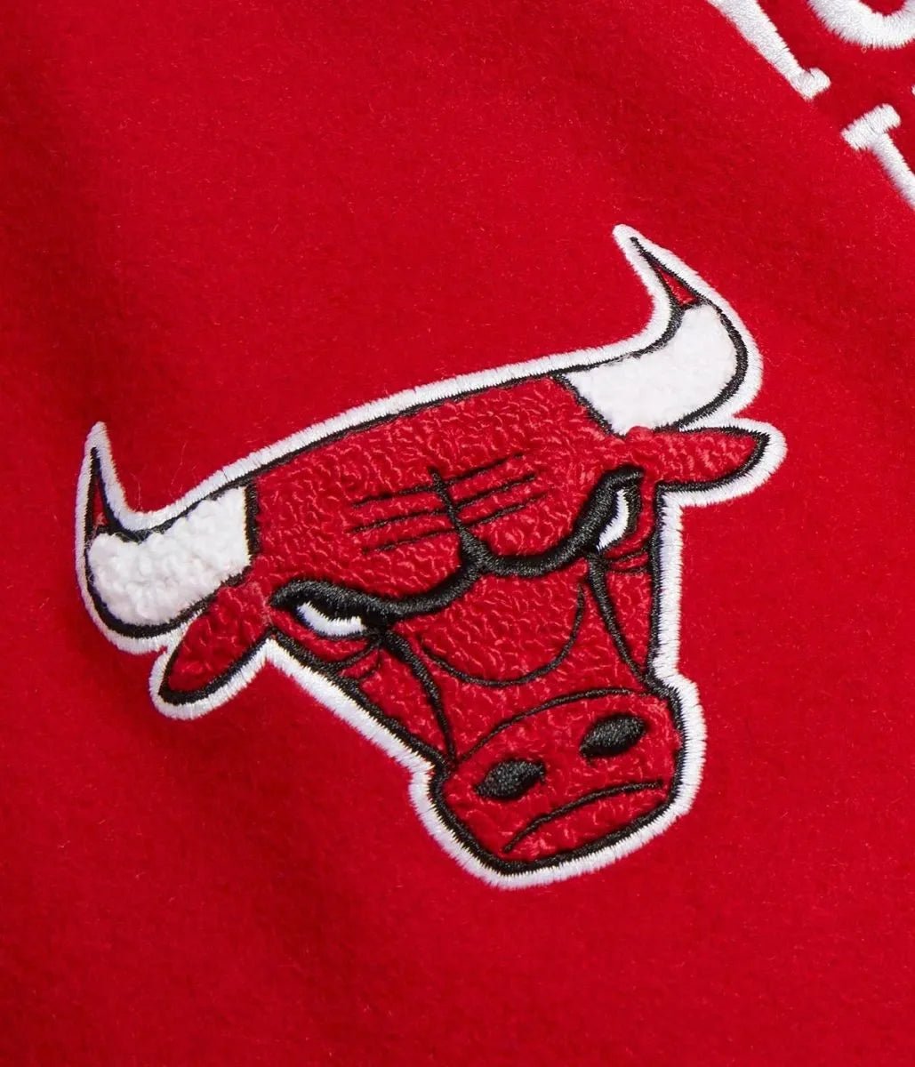 OVO Chicago Bulls Varsity Red Wool Jacket