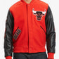 Varsity Chicago Bulls Black and Red Jacket