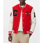 Chicago Bulls Varsity Red and Off White Jacket