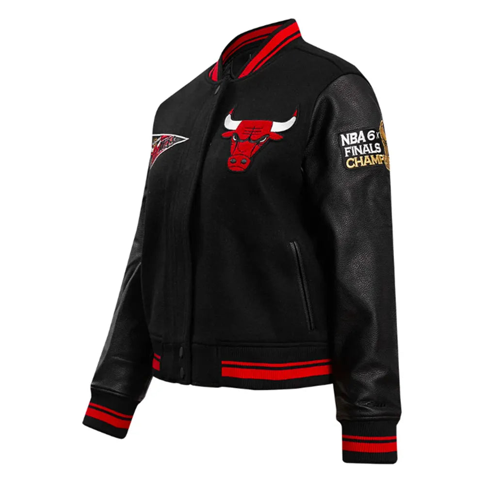 Retro Classic Rib Chicago Bulls Varsity Jacket