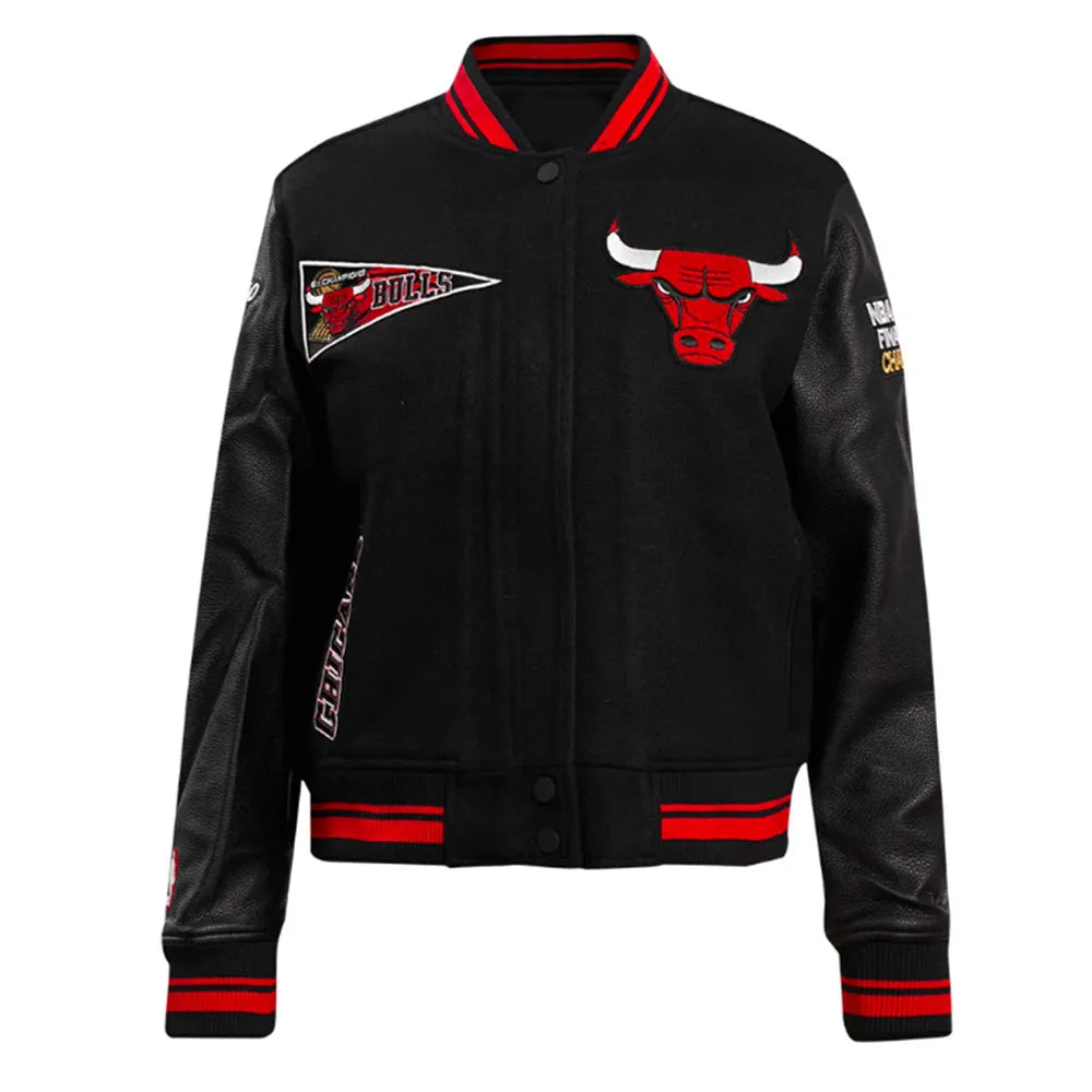 Retro Classic Rib Chicago Bulls Varsity Jacket