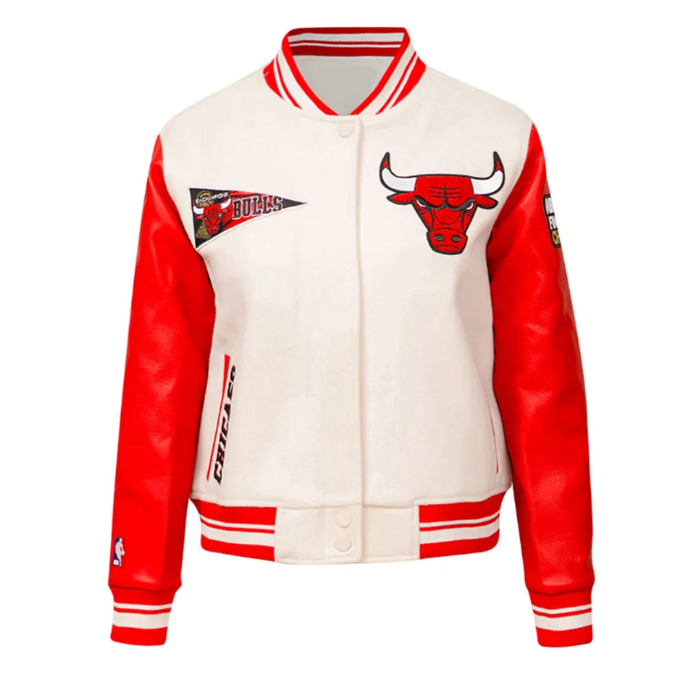 Retro Classic Rib Chicago Bulls Varsity Jacket