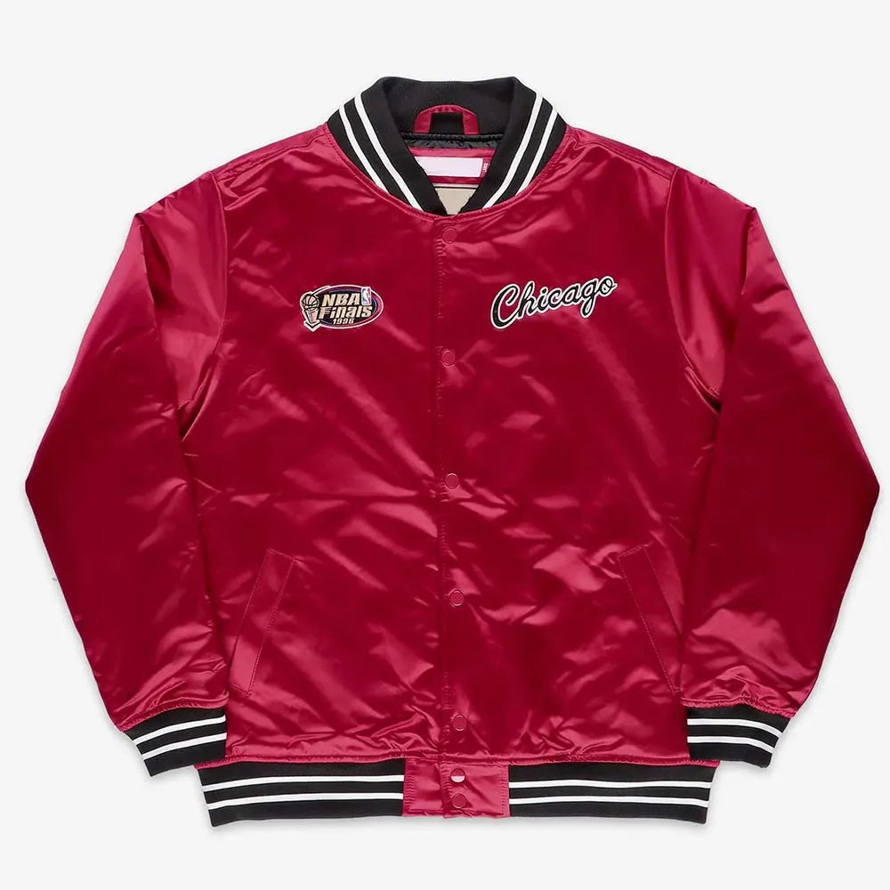 Chicago Bulls Scarlet Heavyweight Satin Jacket