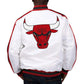 Chicago Bulls The D-Line White Satin Jacket