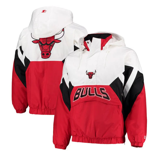 The Line-up Oxford Chicago Bulls Hoodie Half-Zip Jacket