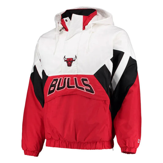 The Line-up Oxford Chicago Bulls Hoodie Half-Zip Jacket