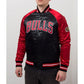 Chicago Bulls Tough Season Black and Red Satin Jacket