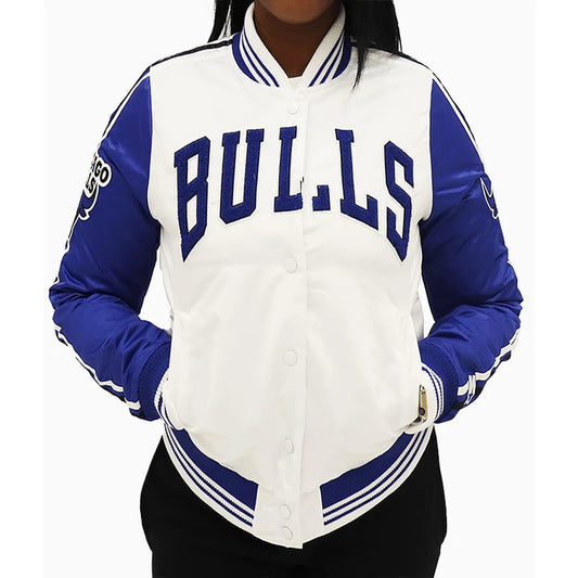 Chicago Bulls Two Tone Satin Jacket