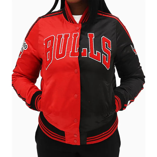 Chicago Bulls Two Tone Satin Jacket