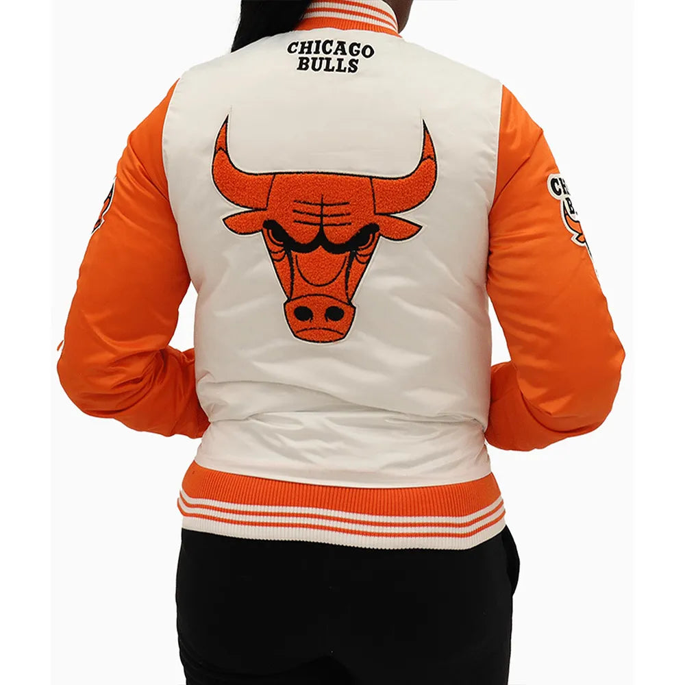 Chicago Bulls Two Tone Satin Jacket