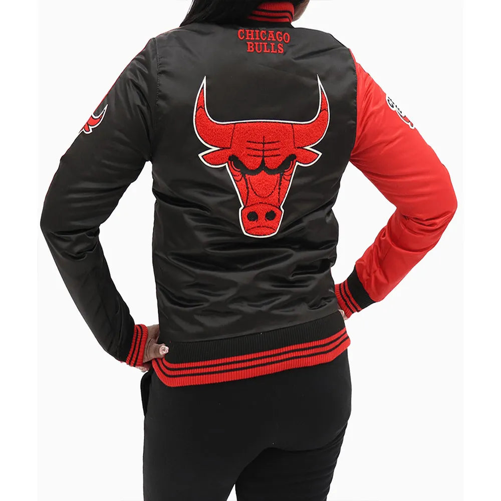 Chicago Bulls Two Tone Satin Jacket