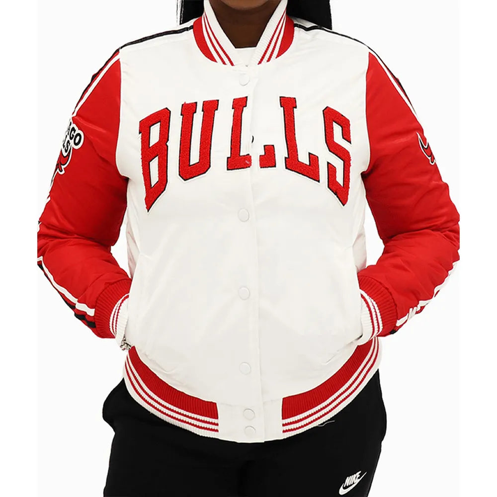 Chicago Bulls Two Tone Satin Jacket