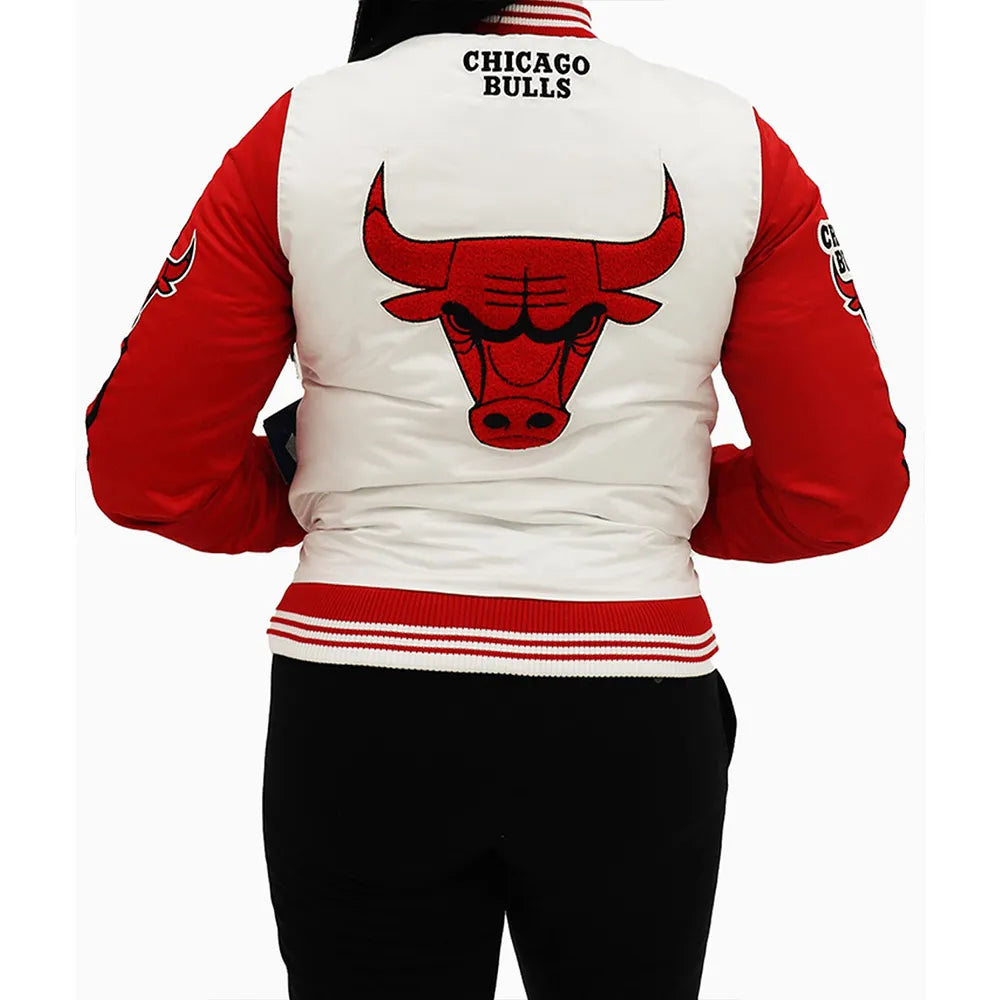 Chicago Bulls Two Tone Satin Jacket