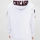 White Chicago Bulls Fleece Hoodie