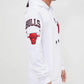 White Chicago Bulls Fleece Hoodie