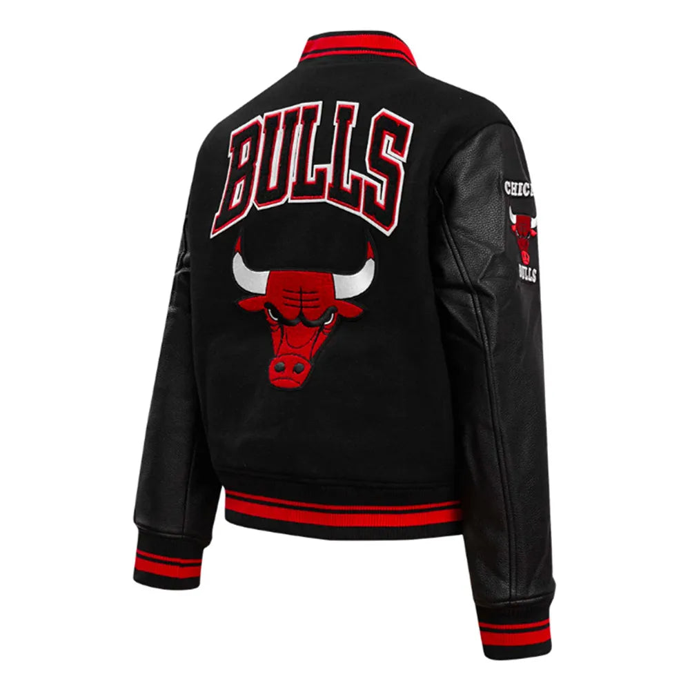 Retro Classic Rib Chicago Bulls Varsity Jacket