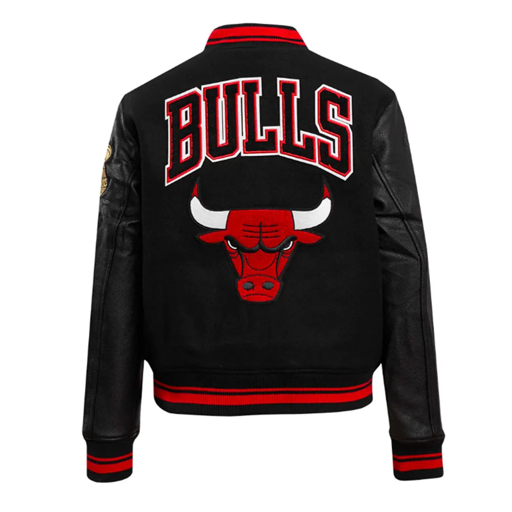 Retro Classic Rib Chicago Bulls Varsity Jacket