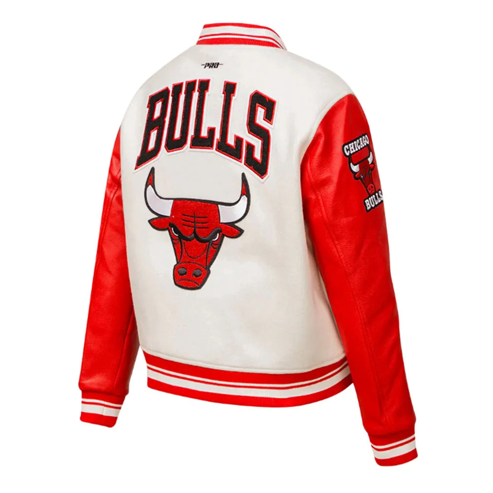 Retro Classic Rib Chicago Bulls Varsity Jacket