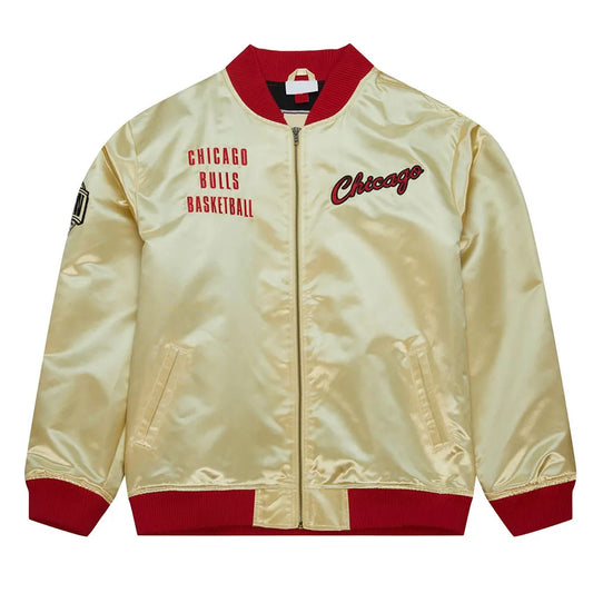 Chicago Bulls Team OG 2.0 Gold Satin Jacket