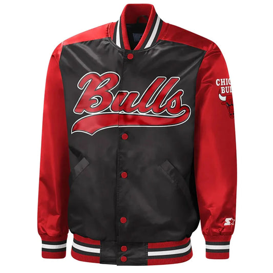 Chicago Bulls The Tradition II Red/Black Satin Jacket