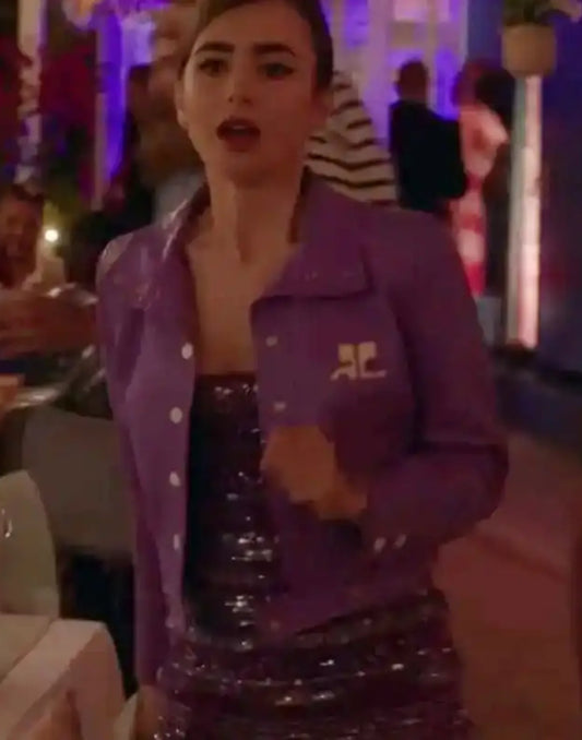 Emily Cooper In Paris SO2 Purple Jacket