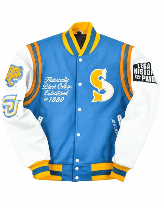 Southern University Motto 2.0 Jacket Sky Blue & White