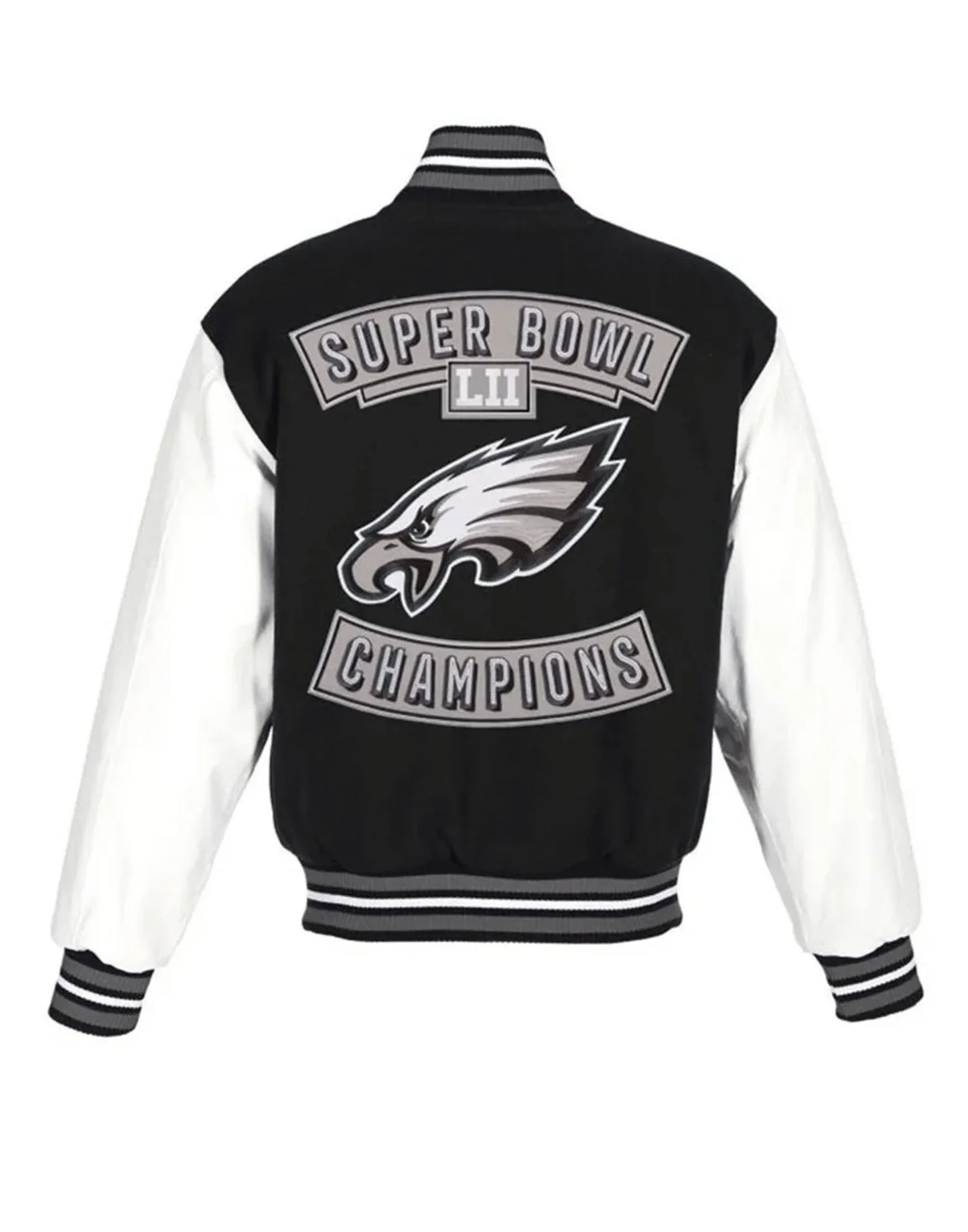 Super Bowl Champions Philadelphia Eagles Black Varsity Jacket