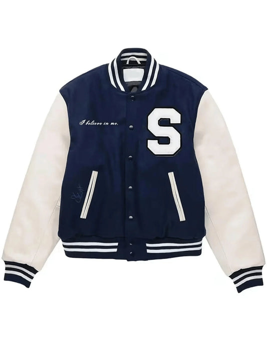 SZA Letterman Blue Varsity Jacket